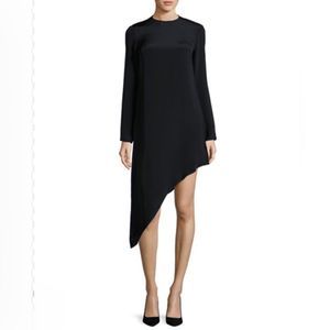 Alexis Helene Long Sleeve Asymmetric Dress - Black - M